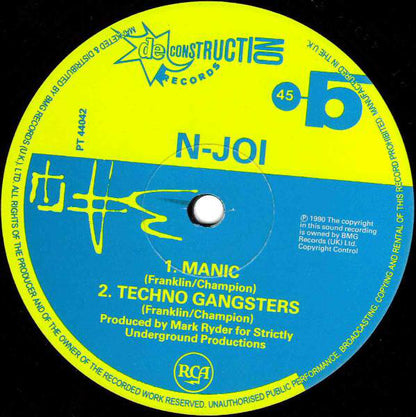 N-Joi : Music From A State Of Mind (12", Single)