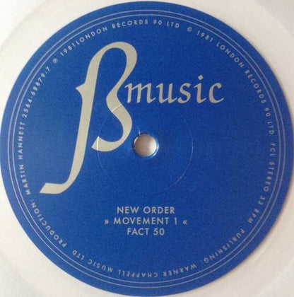 New Order : Movement (LP, Album, Ltd, RE, Cle)