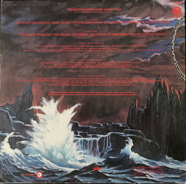 Dio (2) : Holy Diver (LP, Album, Wit)