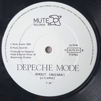 Depeche Mode : New Life (Re Mix) / Shout! (Rio Mix) (12", Single)