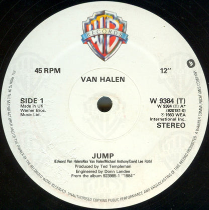 Van Halen : Jump! (12", Single, EMI)