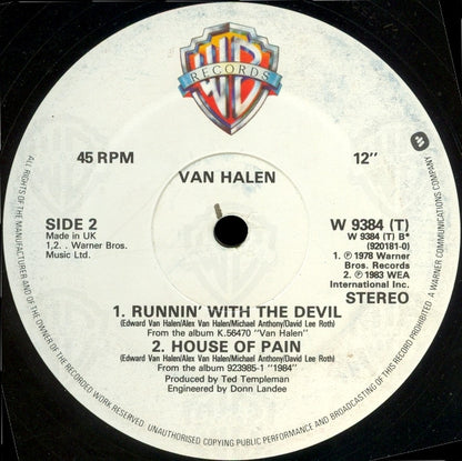Van Halen : Jump! (12", Single, EMI)