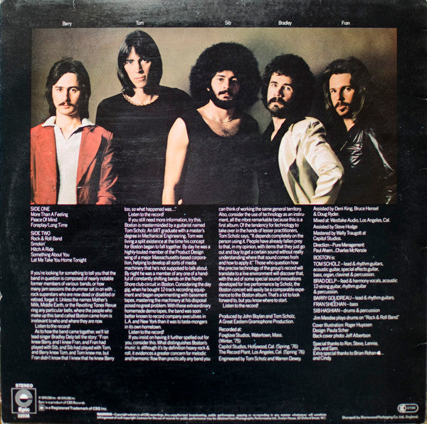 Boston : Boston (LP, Album, RE)
