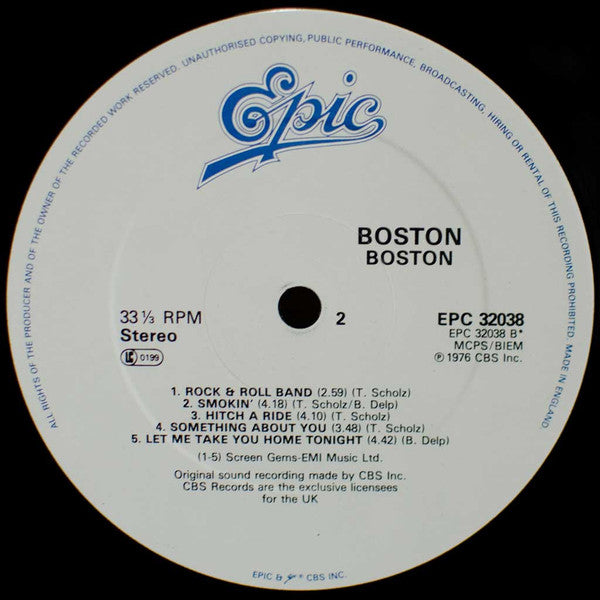 Boston : Boston (LP, Album, RE)