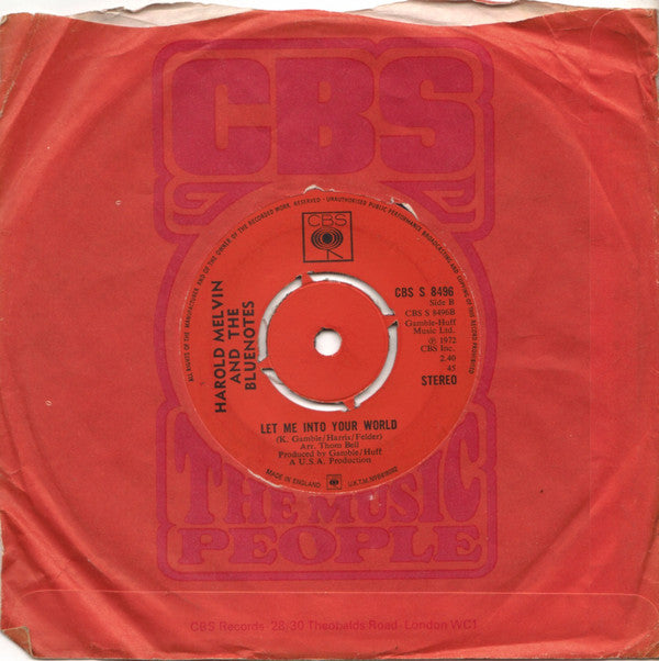 Harold Melvin And The Bluenotes* : If You Don't Know Me By Now (7", Single, Pus)