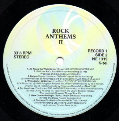 Various : Rock Anthems II (2xLP, Comp, Gat)