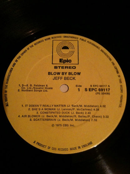Jeff Beck : Blow By Blow (LP, Album, Yel)
