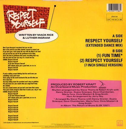 Bruce Willis : Respect Yourself (Extended Dance Mix) (12")