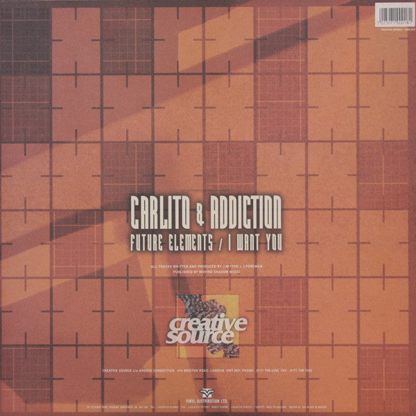 Carlito & DJ Addiction : Future Elements / I Want You (12")