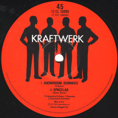 Kraftwerk : Showroom Dummies (12", Single, RE)