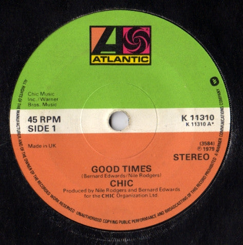 Chic : Good Times (7", Single)