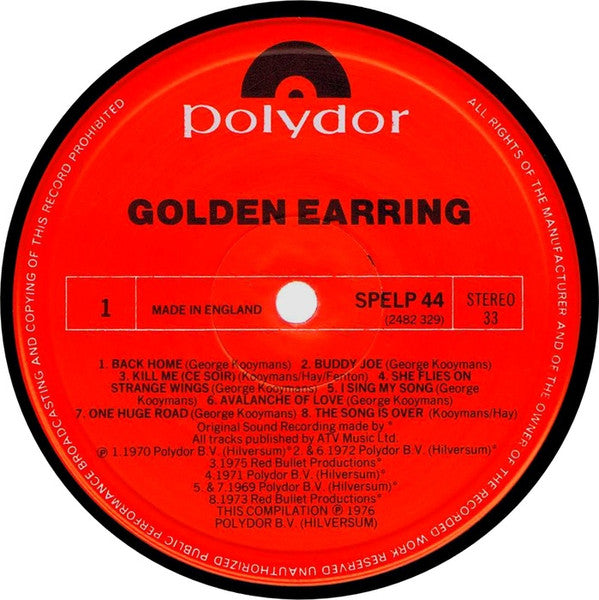 Golden Earring : Golden Earring (LP, Comp, RE)