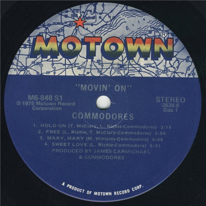 Commodores : Movin' On (LP, Album, Hol)