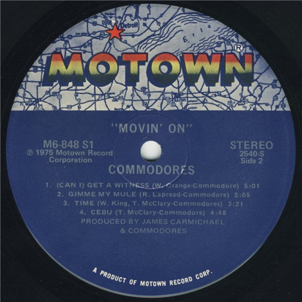 Commodores : Movin' On (LP, Album, Hol)