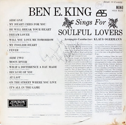 Ben E. King : Ben E. King Sings For Soulful Lovers (LP, Album, Mono)