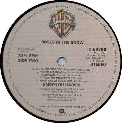 Emmylou Harris : Roses In The Snow (LP, Album)