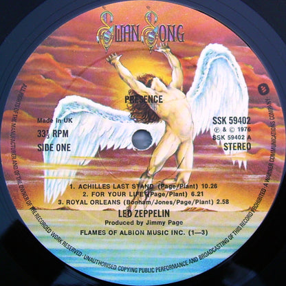 Led Zeppelin : Presence (LP, Album, Emb)