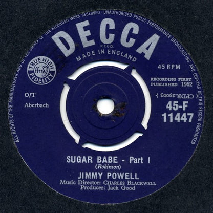 Jimmy Powell (2) : Sugar Babe (7", Single)