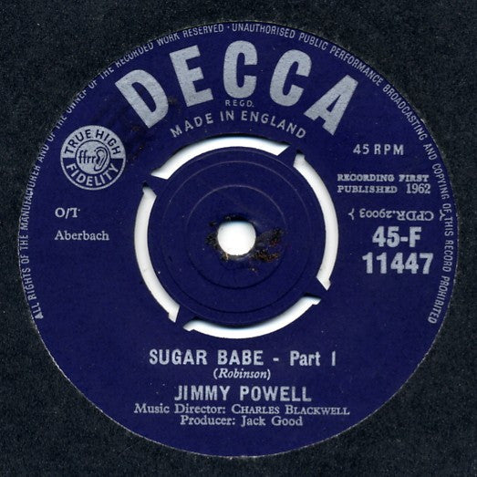Jimmy Powell (2) : Sugar Babe (7", Single)