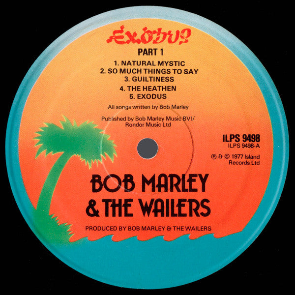 Bob Marley & The Wailers : Exodus (LP, Album, Emb)