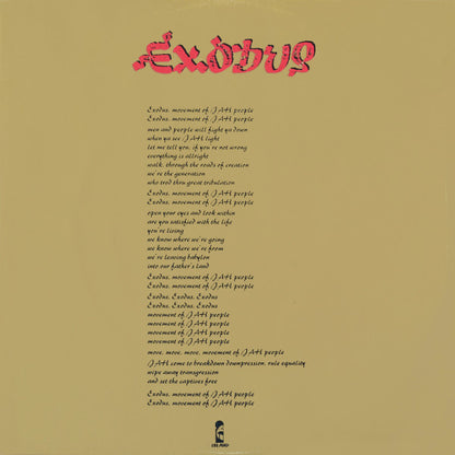 Bob Marley & The Wailers : Exodus (LP, Album, Emb)