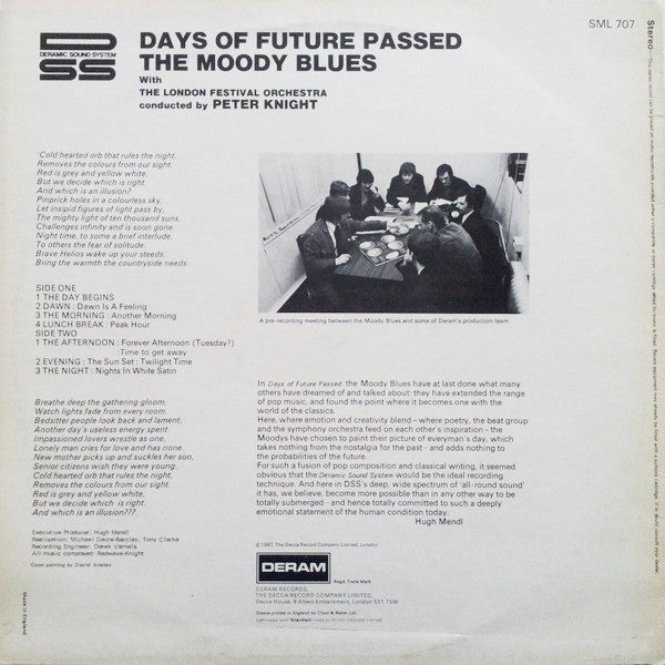 The Moody Blues With The London Festival Orchestra Conducted By Peter Knight (5) : Days Of Future Passed (LP, Album, RP)