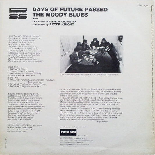 The Moody Blues With The London Festival Orchestra Conducted By Peter Knight (5) : Days Of Future Passed (LP, Album, RP)