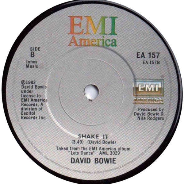 David Bowie : China Girl (7", Sol)