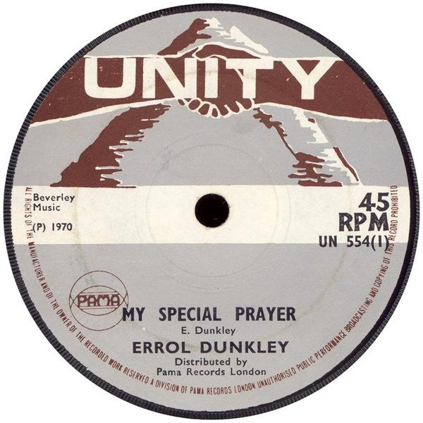 Errol Dunkley : My Special Prayer (7")