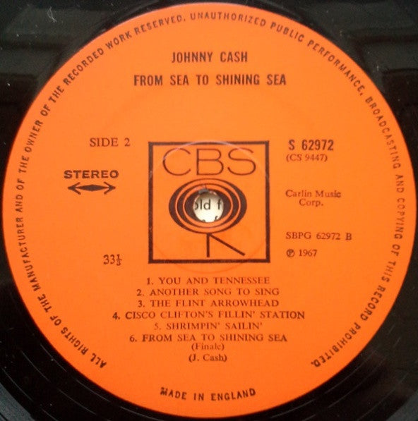 Johnny Cash : From Sea To Shining Sea (LP, Album)