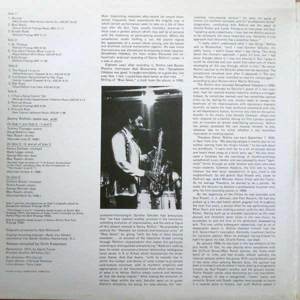 Sonny Rollins : Saxophone Colossus And More (2xLP, Comp, RE, RM)