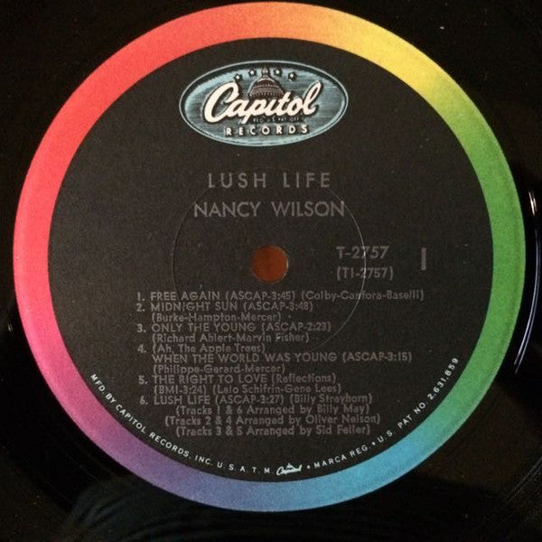 Nancy Wilson : Lush Life (LP, Mono)