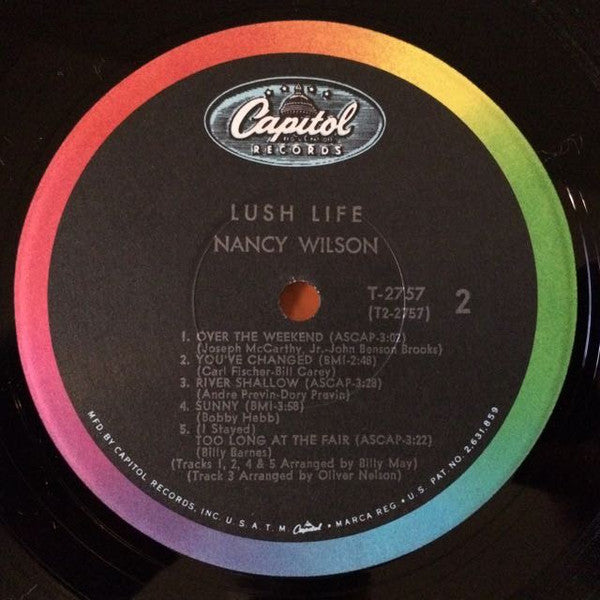 Nancy Wilson : Lush Life (LP, Mono)