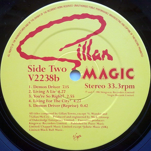 Gillan : Magic (LP, Album, Gat)