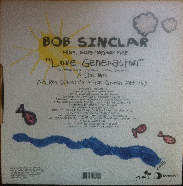 Bob Sinclar Feat. Gary 'Nesta' Pine* : Love Generation (12")