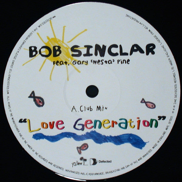 Bob Sinclar Feat. Gary 'Nesta' Pine* : Love Generation (12")