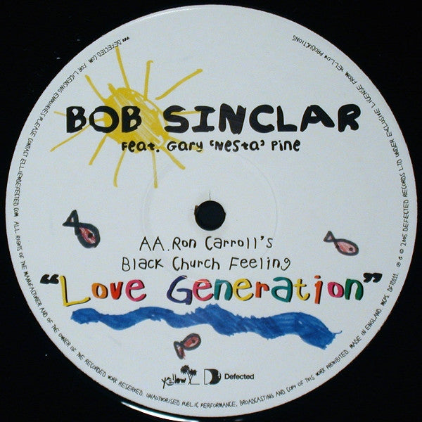 Bob Sinclar Feat. Gary 'Nesta' Pine* : Love Generation (12")