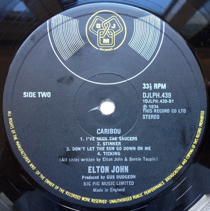 Elton John : Caribou (LP, Album)