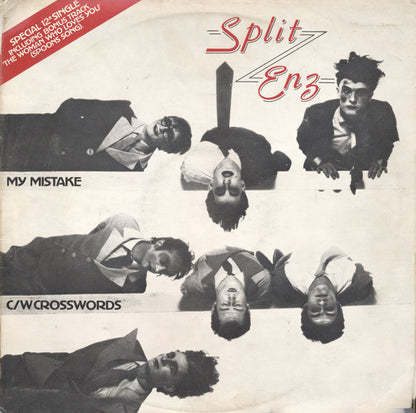 Split Enz : My Mistake C/W Crosswords (12", Single, Ltd)
