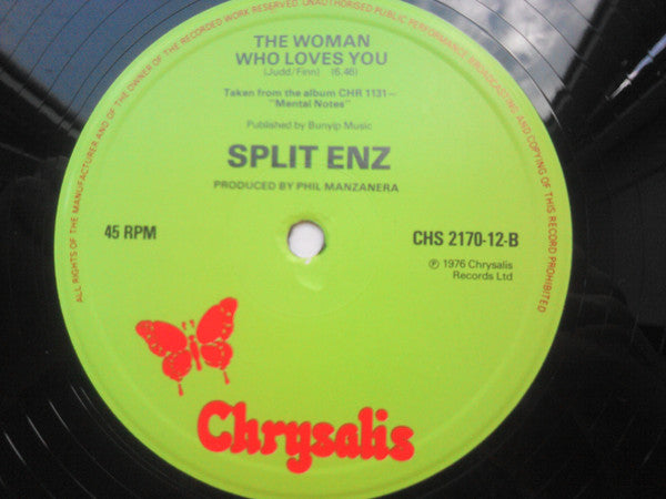 Split Enz : My Mistake C/W Crosswords (12", Single, Ltd)