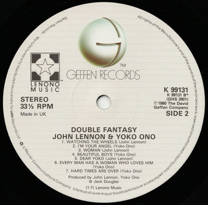John Lennon & Yoko Ono : Double Fantasy (LP, Album, Eur)