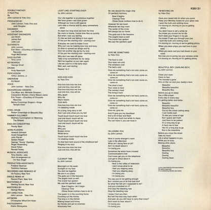 John Lennon & Yoko Ono : Double Fantasy (LP, Album, Eur)