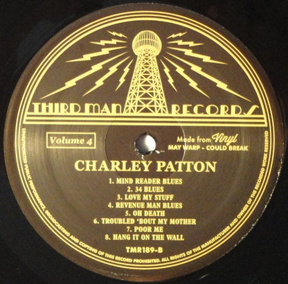 Charley Patton : Complete Recorded Works In Chronological Order Volume 4 (LP, Comp, 180)