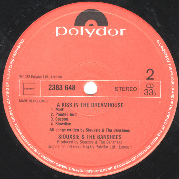Siouxsie & The Banshees : A Kiss In The Dreamhouse (LP, Album)