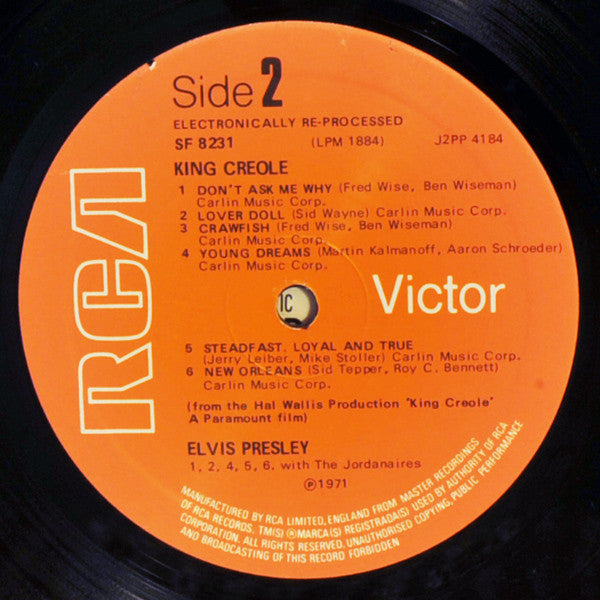 Elvis Presley : King Creole (LP, Album, RE, Ele)