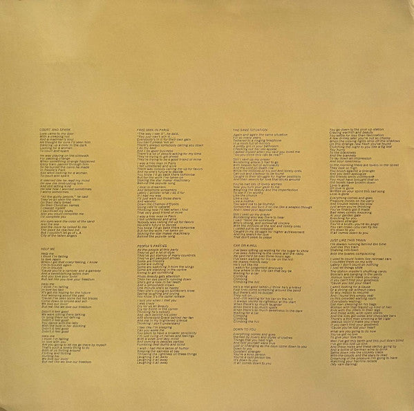 Joni Mitchell : Court And Spark (LP, Album, RE)