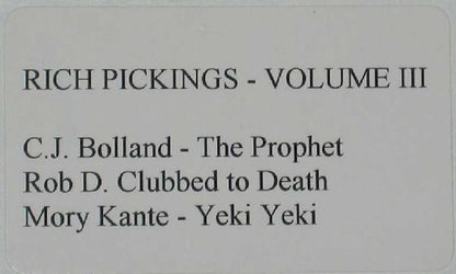 Various : Rich Pickings - Volume III (12", Comp, Unofficial, W/Lbl)