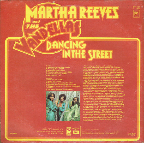 Martha Reeves & The Vandellas : Dancing In The Street (LP, Comp)