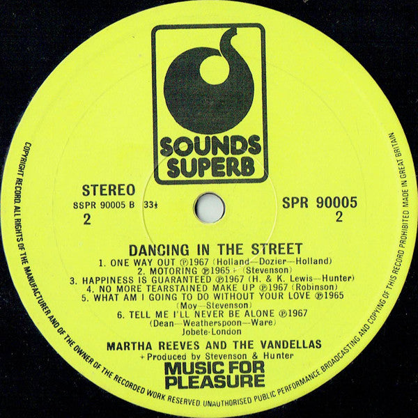 Martha Reeves & The Vandellas : Dancing In The Street (LP, Comp)