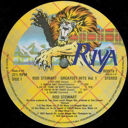 Rod Stewart : Greatest Hits Vol. 1 (LP, Comp, WEA)